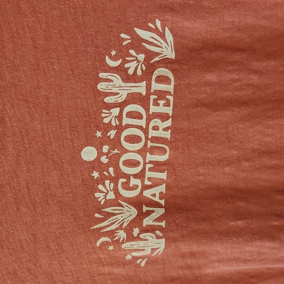 "Good natured" coral cactus tshirt - Picture 5 of 6